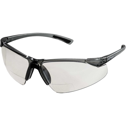 Sellstrom S74203 XM340RX Lunettes de s&eacute;curit&eacute; avec grossissement 2X, Lentille Transparent, Anti-&eacute;gratignures, ANSI Z87+/R&eacute;pond ou surpasse la norme CSA Z94.3
