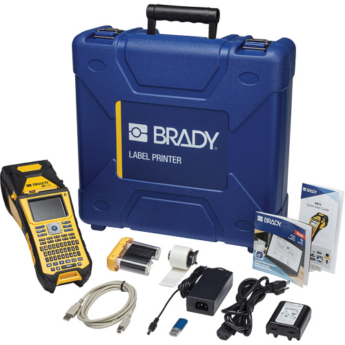 Brady M610-KIT M610 Handheld Label Maker with Hard Case, 2" Tape