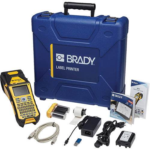 Brady M610-B-KIT M610 Bluetooth Handheld Label Maker with Hard Case, 2" Tape
