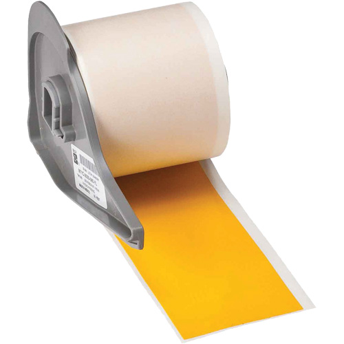 Brady M7C-2000-595-YL Ruban adh&eacute;sif permanent toutes saisons pour &eacute;tiquettes, Vinyle, Jaune, Largeur de 2"