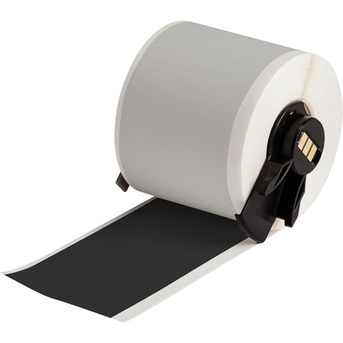 Brady M7C-2000-595-BK All-Weather Permanent Adhesive Label Tape, Vinyl, Black, 2" Width