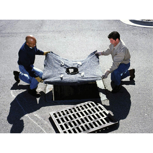 Ultratech 9378 Recycled Ultra-Drain Guard&reg; Catch Basin Insert, Oil & Sediment, 48" L x 36" W
