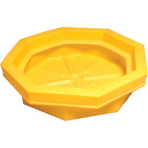 Ultratech 1045 Ultra-Drum Tray sans grille, 32" lo x 32" la x 8,1" h, Cap. de d&eacute;versement 22,8 gal. US