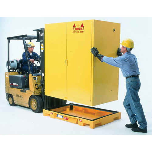 Ultratech 2421 Double Drum Ultra-Safety Cabinet Bladder System, 63" lo x 38,5" la x 6,3" h, Capacit&eacute; de charge 3000 lb