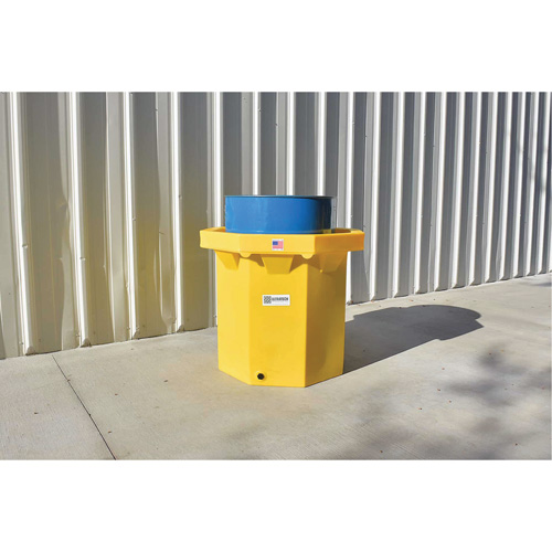 Ultratech 1040 Flat-Bottom Ultra-Spill Collector&reg;, 66 US gal., Mobile