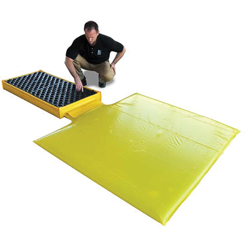 Ultratech 1351 2-Drum Flexible Ultra-Spill Deck&reg;, 11 US gal. Spill Capacity, 48" x 24" x 2.5"
