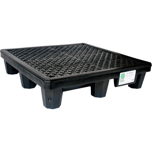 Ultratech 1112 4-Drum Economy Ultra-Spill Pallet&reg;, 66 US gal. Spill Capacity, 53" x 53" x 11.8"