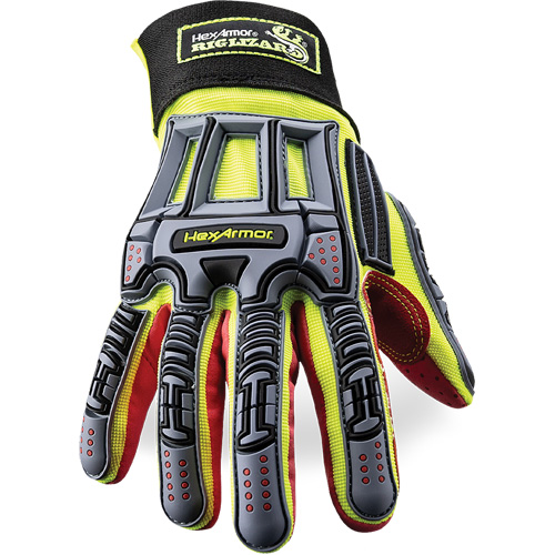 Hexarmor 2028X-XL (10) Gants r&eacute;sistants aux coupures Rig Lizard 2028X, 10/T-Grand, Paume en Synth&eacute;tique/PEHP, Poignet &eacute;lastique/Boucle et crochet