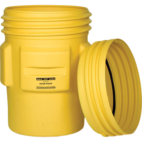 Eagle Mfg. 1690 Overpack Plastic Drum Barrel, 95 US gal., Stationary