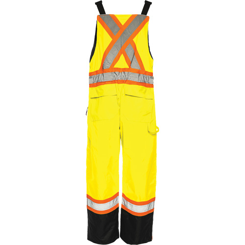 WASIP LTD. TO1YBS Salopette de s&eacute;curit&eacute; dhiver TO1, Polyester, Petit, Noir/Jaune lime haute visibilit&eacute;