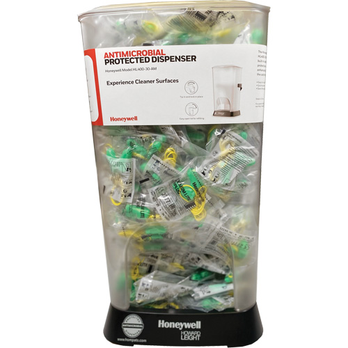 PIP Global Safety HL400-LPF-30-AM Distributeur de bouchons doreille filaires HL400 AM avec boîte de bouchons doreille LPF-30