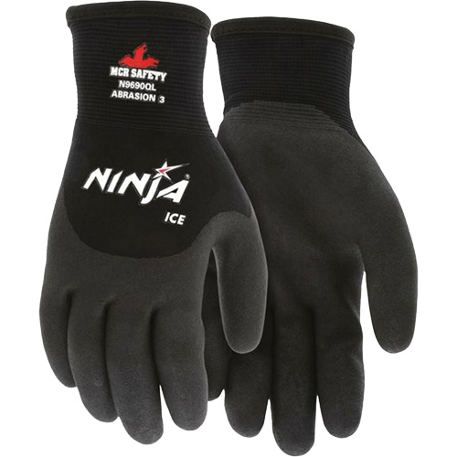 Mcr Safety N9690QM Gants dhiver isol&eacute;s Ninja Ice, Moyen, R&ecirc;vetement HPT, Calibre 15, Enveloppe en Nylon