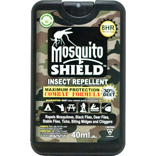 PIP Global Safety FAMS0014 Pocket-Sized Mosquito Shield Insect Repellent, 30% DEET, Spray, 40 ml