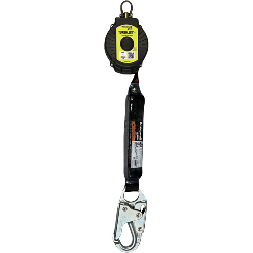 PIP Global Safety MTL-OHW1-03/11FT Miller TurboLite+ Personal Fall Limiter, 11', Web, Stationary