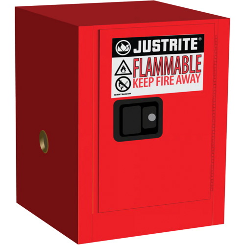Justrite 890401 Sure-Grip&reg; EX Countertop Flammable Cabinet, 4 gal., 1 Door, 17" W x 22" H x 17" D