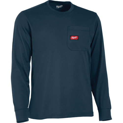 Milwaukee 606BL-3X T-shirt &agrave; manches longues avec poches Gridiron, Hommes, 3T-Grand, Bleu