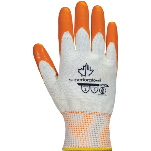 Superior Glove Works Ltd. S15OFNT-6 Dexterity&reg; Gloves, 6/X-Small, Foam Nitrile Coating, 15 Gauge, Cotton Shell
