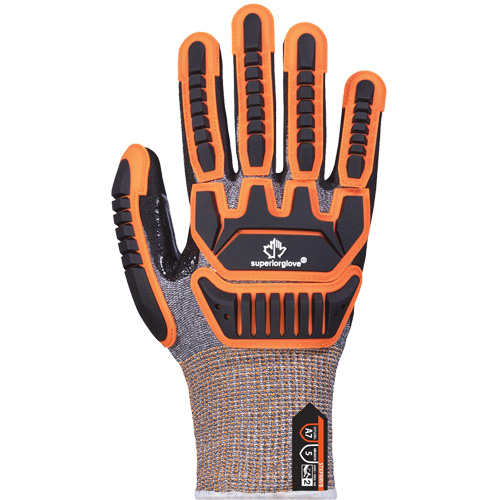 Superior Glove Works Ltd. STXPNRVB-10 Gants r&eacute;sistants &agrave; la coupe STXPNRVB, Taille T-Grand/10, Rev&ecirc;tement Nitrile, Enveloppe en TenActiv, ASTM ANSI niveau A7