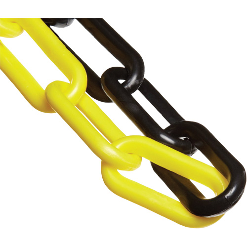 Mr. Chain 50029-100 Plastic Safety Chain, Black/Yellow