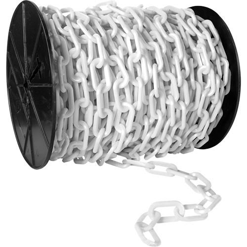 Mr. Chain 51012-P Chaîne de s&eacute;curit&eacute; en plastique robuste, Orange, Maillon de 2", 120' de long