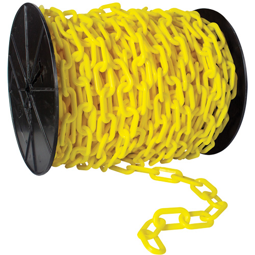 Mr. Chain 51014-P Chaîne de s&eacute;curit&eacute; en plastique robuste, Vert, Maillon de 2", 120' de long