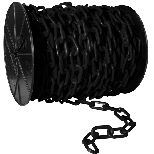 Mr. Chain 51101 Heavy-Duty Plastic Safety Chain, White, 2" Link, 100' Length