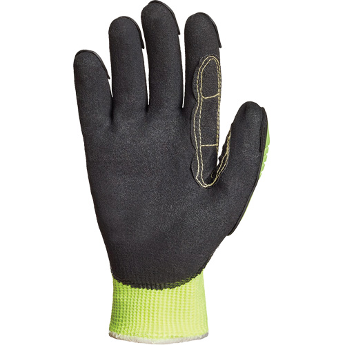 Superior Glove Works Ltd. SHVPNFBVB-7 High-Visibility Cut-Resistant Gloves, 7/Small, 10 Gauge, Nitrile Coated, ASTM ANSI Level A5