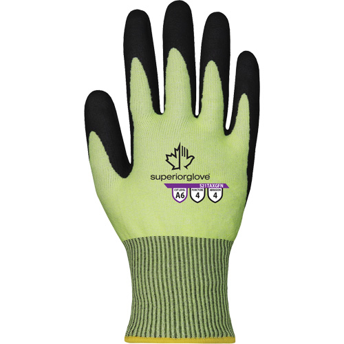 Superior Glove Works Ltd. S21TAXGFN-11 Gants r&eacute;sistant &agrave; la coupe S21TAXGFN, Taille 11, Calibre 21, Rev&ecirc;tement Nitrile, Enveloppe en TenActiv, ASTM ANSI niveau A6