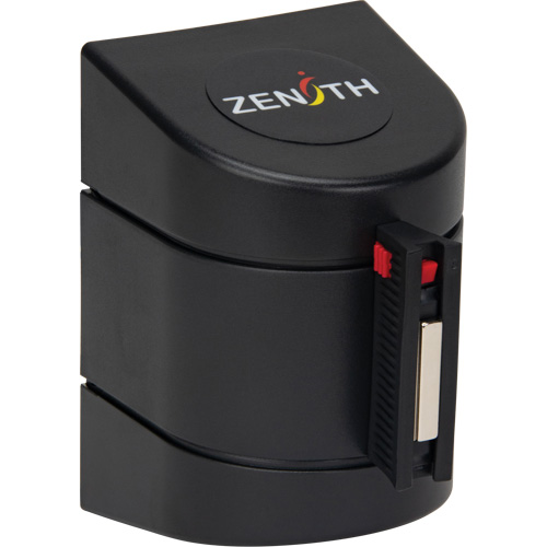 Zenith Safety Products SHH170 Magnetic Wall Mount Barrier with Magnetic Tape, Plastic, Magnetic Mount, 15', Black and Yellow Tape