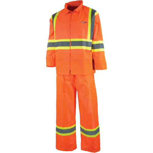 10/4-Job 87-R-88-0R-XL V&ecirc;tement imperm&eacute;able &eacute;tanche, Nylon/PVC, T-Grand, Orange haute visibilit&eacute;