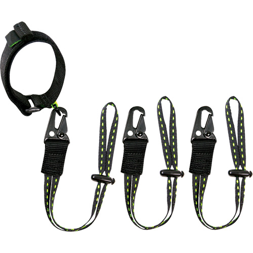 Kuny's 1010 GearLink Wrist Lanyard with Interchangeable Ends, Fixed Length, Hook & Loop/Loop