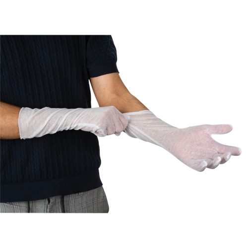 Produits de sécurité Zenith SHH457 Gants d'inspection l&eacute;gers, Poly/coton, Poignet &agrave; ourlet, Hommes