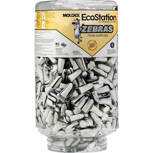 Moldex 6710 Zebras Disposable Earplugs Refill for EcoStation&reg;  Earplug Dispenser, Bulk - Canister