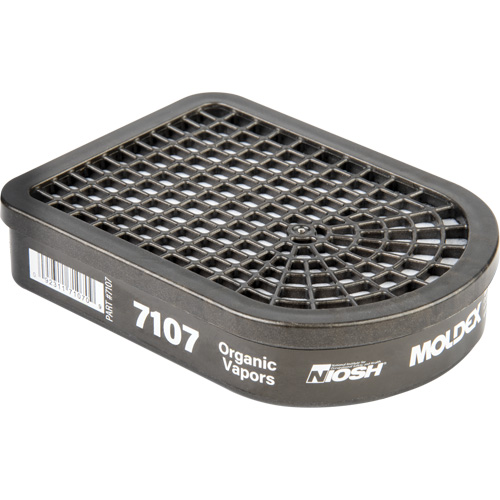 Moldex 7107 Cartouche pour respirateur semi-rectangulaire, Cartouche gaz/vapeur, Vapeur organique