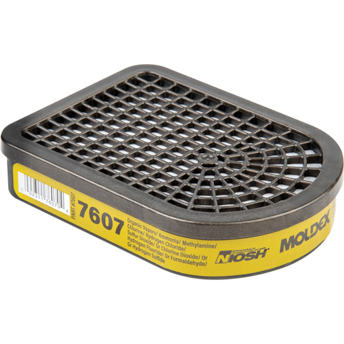 Moldex 7607 Semi-Rectangular Respirator Cartridge, Gas/Vapour Cartridge, Multi-Gas/Vapour