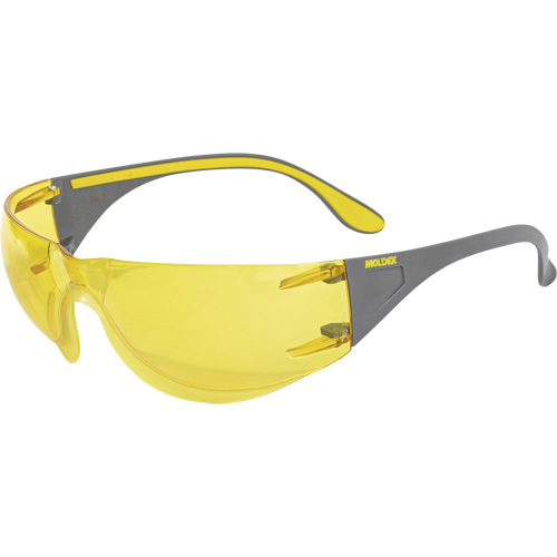 Moldex 5002A-1 Lunettes de s&eacute;curit&eacute; Adapt, Lentille Ambr&eacute;e, Antibu&eacute;e/Anti-&eacute;gratignures, ANSI Z87+/R&eacute;pond ou surpasse la norme CSA Z94.3
