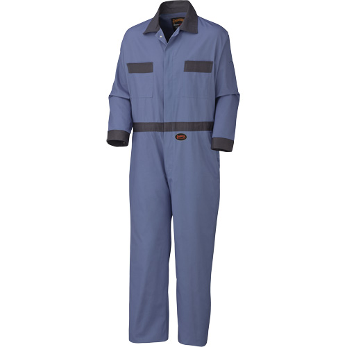 Pioneer V201011T-40 5133T Coveralls with Concealed Brass Buttons, Men's, Navy Blue, Size 40