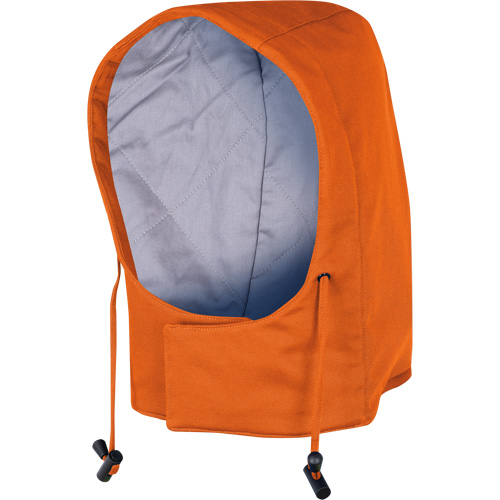 Pioneer V2561150-O/S 524 Hood for FR Quilted Cotton Safety Parka or Coveralls, High Visibility Orange, 58 cal/cm², ASTM F1506/NFPA 2112/NFPA 70E, 4 Arc Flash PPE Category Level