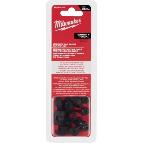 Milwaukee 49-16-0101 Variety Pack Jobsite Ear Buds Ear Tip Kits