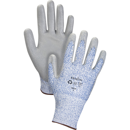 Produits de sécurité Zenith SHI527 Gants &eacute;lastiques &eacute;cologiques r&eacute;sistants &agrave; la coupe, Taille 7, Calibre 13, Rev&ecirc;tement Polyur&eacute;thane, Enveloppe en PEHP/rPET, ASTM ANSI niveau A2