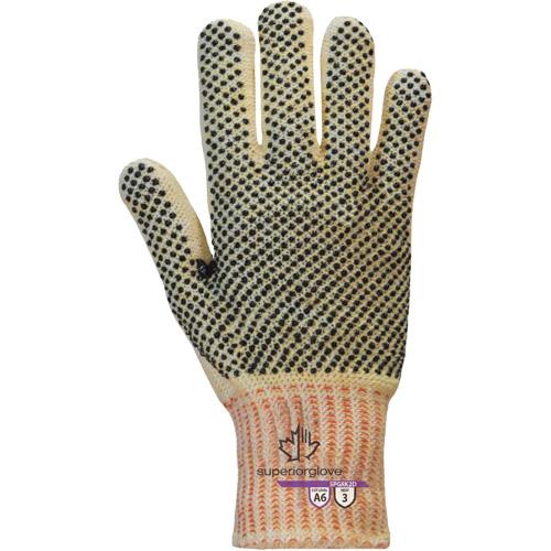 Superior Glove Works Ltd. SPGRK2D-2XL Gants r&eacute;sistants &agrave; la coupe Contender SPGRK2D, Taille 2T-Grand, Calibre 7, Rev&ecirc;tement PVC, Enveloppe en Kevlar/Fil technique, ASTM ANSI niveau A6