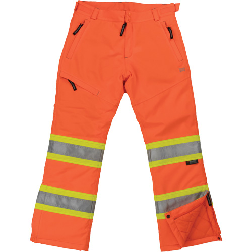 Tough Duck SP071-FLOR-2XL Pantalon de s&eacute;curit&eacute; isolant et extensible pour femmes, Polyester, 2T-Grand, Orange haute visibilit&eacute;
