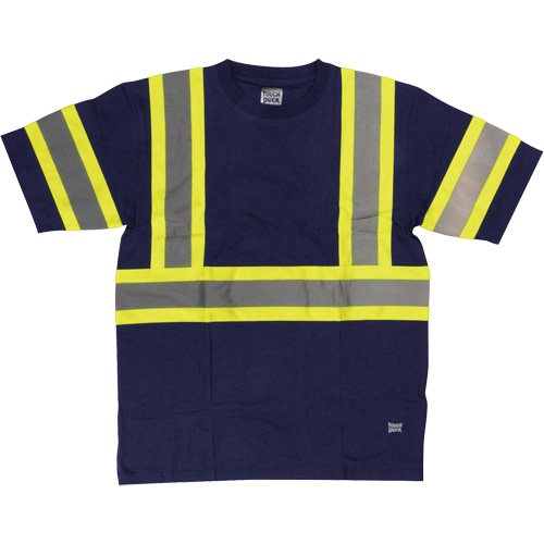 Tough Duck ST112-NAVY-4XL Chemise de s&eacute;curit&eacute; &agrave; manches courtes, Coton, 4T-Grand, Bleu marin