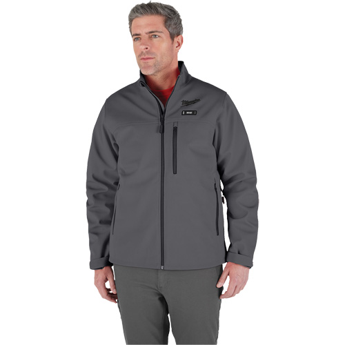 Milwaukee M100G-20M Manteau chauffante M12 ToughShell (manteau seulement), Hommes, Moyen, Gris