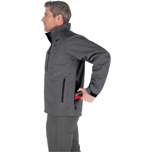 Milwaukee M100G-20M Manteau chauffante M12 ToughShell (manteau seulement), Hommes, Moyen, Gris
