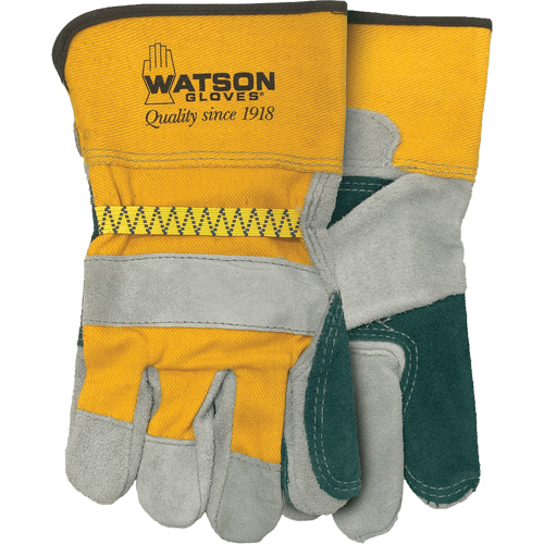 Watson Gloves C281G Gants d'ajusteur Mad Dog, Taille unique, Paume en Cuir de vache refendu