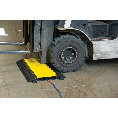 Zenith Safety Products SHJ533 Polyurethane Cable Protector, 5 Channels, 35.43" L x 19.69" W x 2" H
