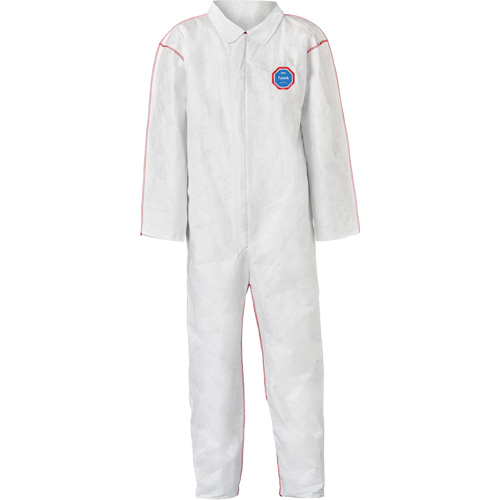 Dupont Personal Protection ST120SWHMD002500 SFR Coveralls with Collar, Medium, White, Tyvek&reg; 400