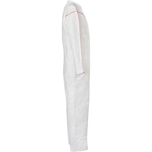 Dupont Personal Protection ST120SWHMD002500 SFR Coveralls with Collar, Medium, White, Tyvek&reg; 400