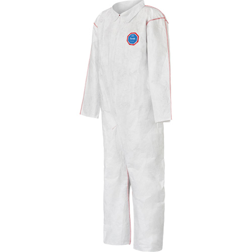 Dupont Personal Protection ST120SWHMD002500 SFR Coveralls with Collar, Medium, White, Tyvek&reg; 400